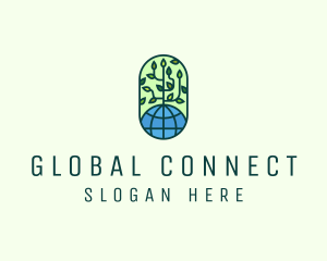 Global - Global Eco Nature Conservation logo design