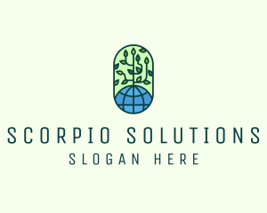 Global Eco Nature Conservation logo design