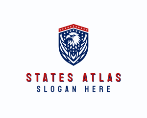 Veteran Eagle Shield logo design