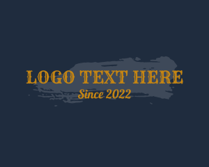 Horror - Gothic Texture Wordmark logo design