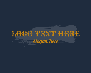 Gothic Texture Wordmark Logo