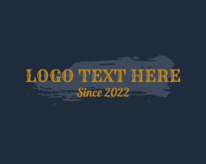 Unique - Gothic Texture Wordmark logo design