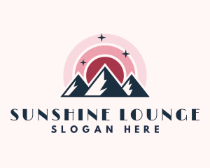 Sunshine Mountain Peak logo design