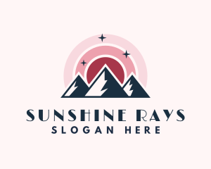 Sunshine Mountain Peak logo design