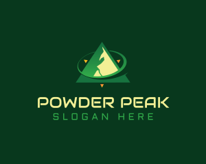 Compass Mountain Peak logo design