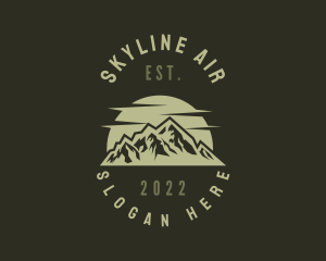 Campground - Simple Mountain Summit logo design