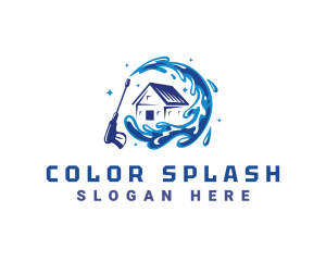 Power Wash Disinfection logo design