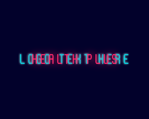 Neon Glow Wordmark Logo