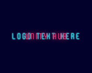 Neon Glow Wordmark Logo