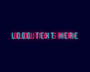 Neon Glow Wordmark logo design