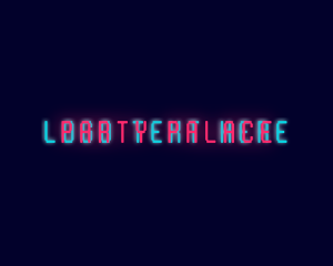 Neon Glow Wordmark logo design