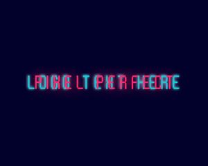 Neon Glow Wordmark logo design