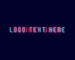 Neon Glow Wordmark logo design