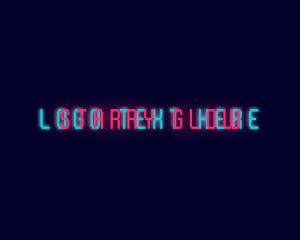 Neon Glow Wordmark logo design