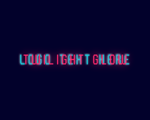 Neon Glow Wordmark logo design