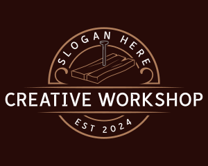 Workshop - Wood Carpentry Workshop logo design