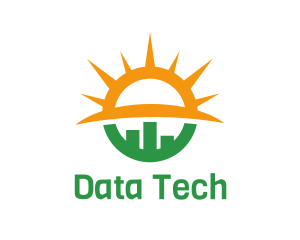 Database - Sun Statistics Financial Marketing logo design