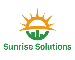 Sun - Sun Statistics Financial Marketing logo design