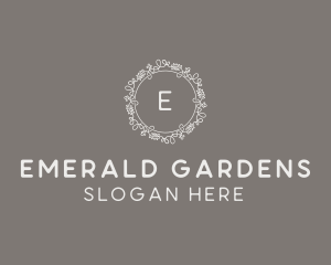 Floral Garden Wedding logo design