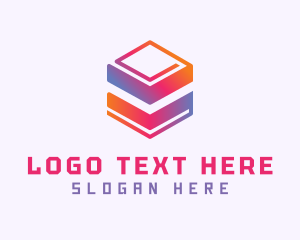 Cyber - Colorful Cube Software logo design
