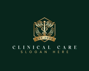 Medical Caduceus Health logo design