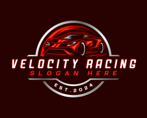 Car Racing Vehicle logo design