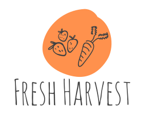 Vegetables - Organic Food Market logo design