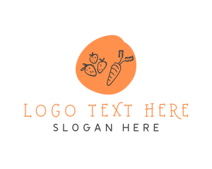 Veggie - Organic Food Market logo design