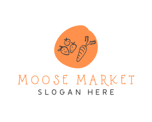 Organic Food Market logo design