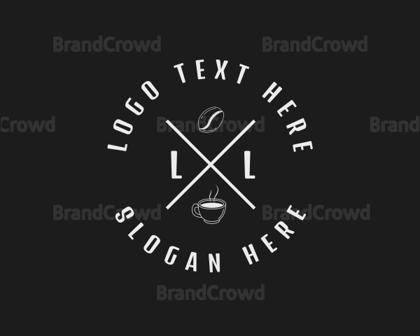 Organic Coffee Bean Cafe Logo