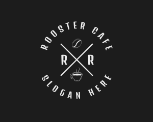 Brewed Coffee Bean Cafe logo design