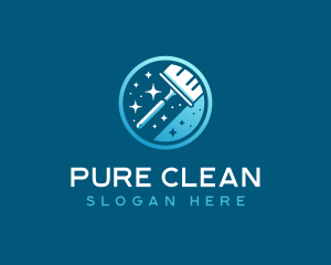 Squeegee Wiper Cleaning logo design