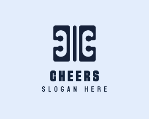Letter Gg - Modern Monogram Letter CC logo design