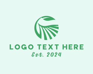 Herb Garden - Green Eco Farming logo design