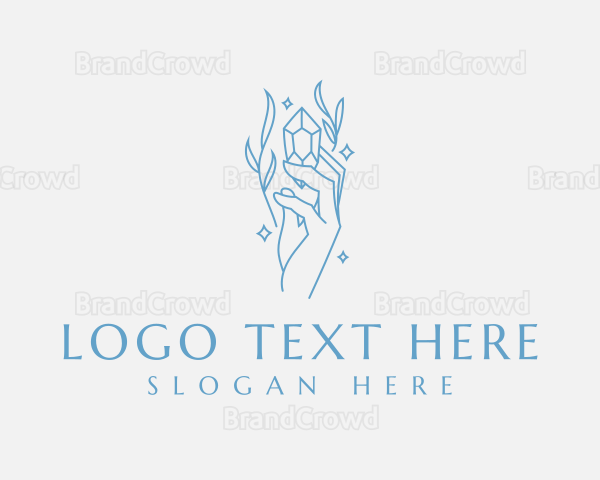 Elegant Hand Crystal Logo