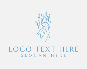 Glamorous - Elegant Hand Crystal logo design