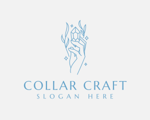 Elegant Hand Crystal logo design