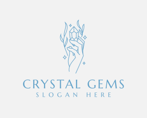 Elegant Hand Crystal logo design