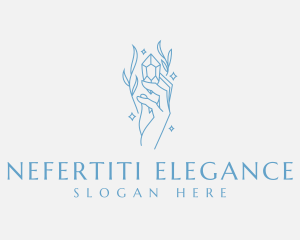 Elegant Hand Crystal logo design