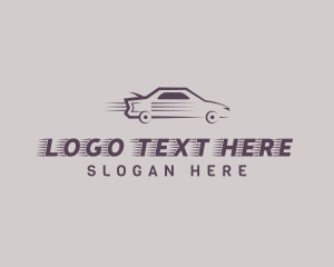 Purple - Fast Car Garage logo design