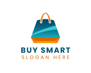 Online Shopping Paper Bag logo design