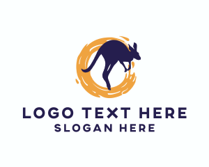 Reserve - Wild Kangaroo Paint logo design