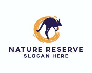 Reserve - Wild Kangaroo Paint logo design