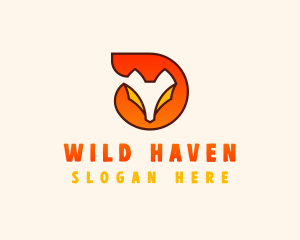 Fox Flame Wildlife  logo design