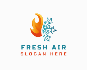 Fire Cold Snow  logo design