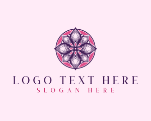 Vintage - Mandala Flower Petals logo design