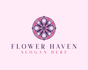 Mandala Flower Petals logo design