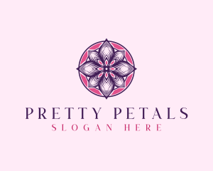 Mandala Flower Petals logo design