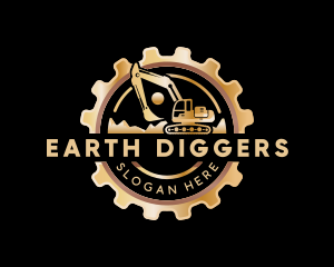 Digging - Excavator Digging Construction logo design