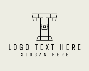 Industrial - Minimalist Business Firm Letter T logo design
